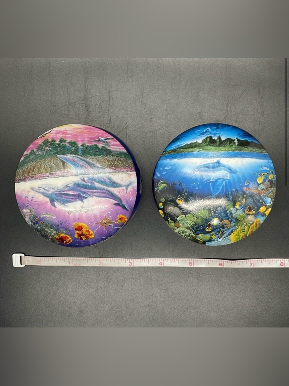 2 Danbury Mint Music Boxes Tropical Wonderland Blue Hawaii Beautiful Dreamer